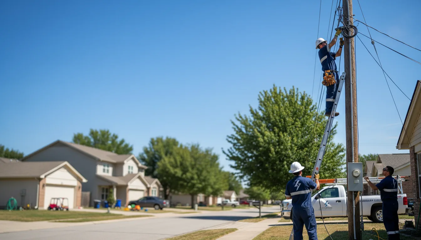 Residential electrician providing installation services in Lusk, WY